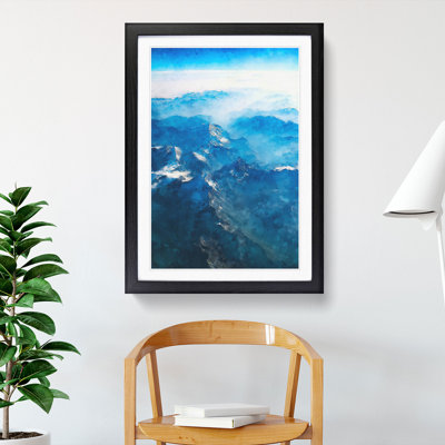Mountain Tops in Switzerland - Framed Print