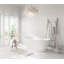 Baignoire 59 po en blanc brillant avec bordure 59 po-105507297
