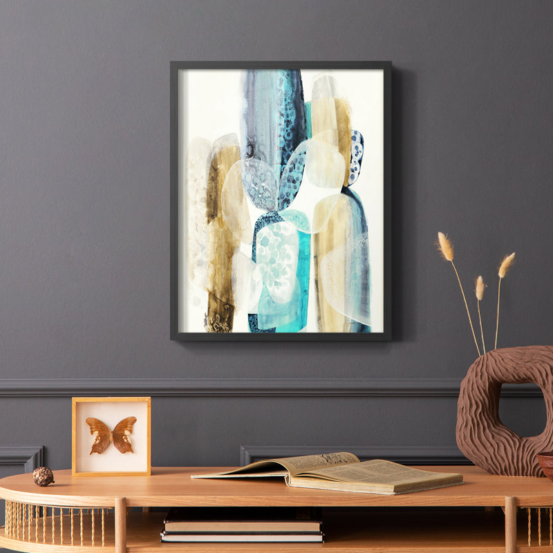 «Mood Elevator», reproduction encadrée - bois massif, Noir, H 20 po x l 16 po