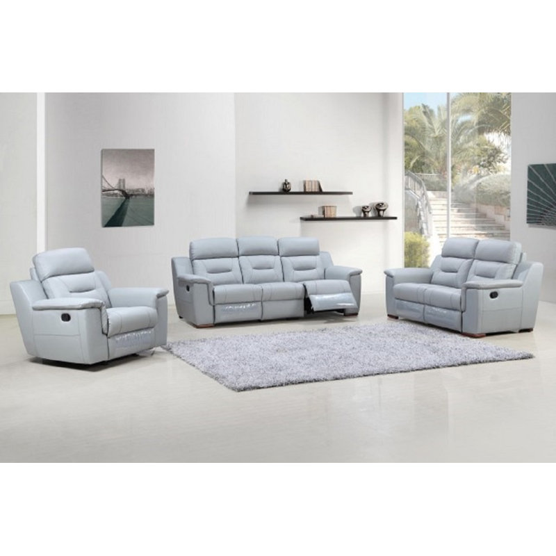 Ensemble de conversation pour trois personnes Aolany, Gris