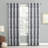 Distressed Global Blackout Lined Grommet Curtain Panel-1992799754-1992759088