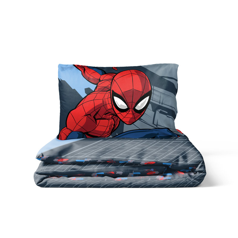 Marvel Spiderman City Streets 100% Cotton Single Duvet Cover Set