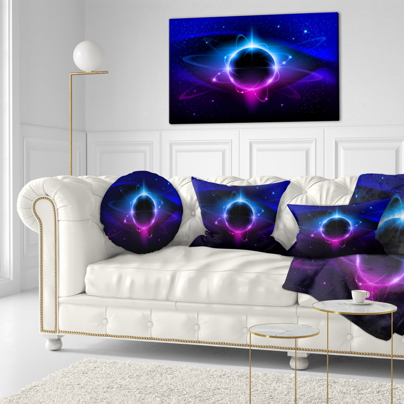Coussin Fractal Black Star