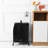 2 110L Laundry Hamper With Lid, Sorting Cards, Black Cloth For Storage Large Lid And Fabric Clothes &