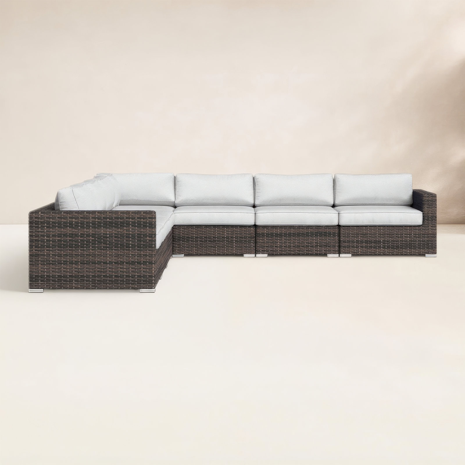 Foxtrot 122" Sunbrella® Patio Sofa, Canvas Canvas Sunbrella® Canvas