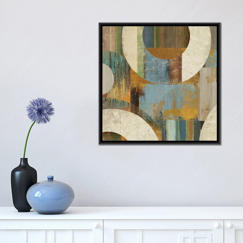 « division ii », impression sur toile, H 18 po x l 18 po x P 1,5 po, Pas de tapis, Toile avec cadre noir