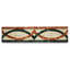 Carreau de mosaïque en marbre 2,8 po x 11,8 po Asterales