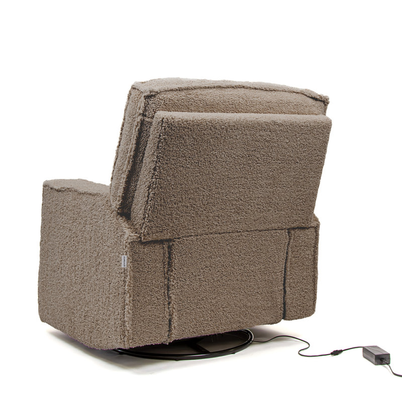 Texas Nursery Power Recliner Swivel Glider , Brown Sugar Sherpa