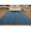 Tapis sophistiqué bleu foncé de style Gabbeh 8 x 8 avec éléments décoratifs
