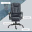 Fauteuil de massage vibrant Vinsetto à 7 points avec dossier inclinable, bleu