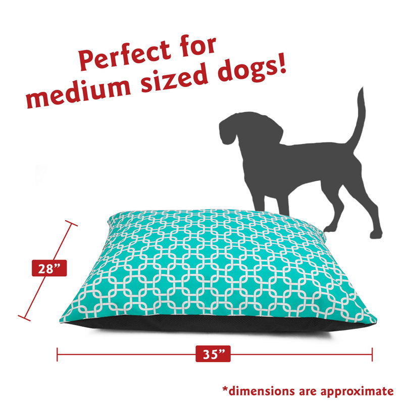 Coussin Super Value, Moyen (l 35 po x P 28 po x H 7 po), Bleu sarcelle