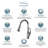 Transolid Layla Pull Out Kitchen Faucet-26308871