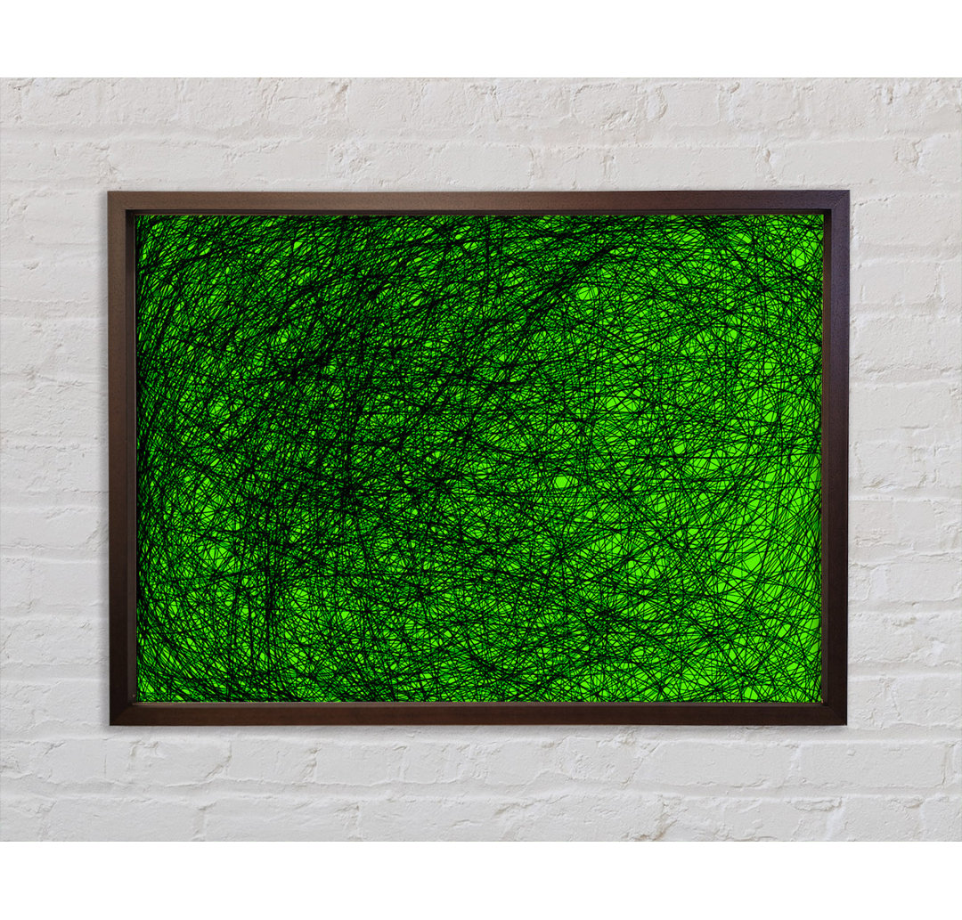 Gerahmtes Leinwandbild Space Matter Green