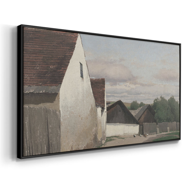 Série paysage - DCC - Toile tendue avec châssis encadré - Prêt à être accroché, H 21 po x l 41 po, Noir