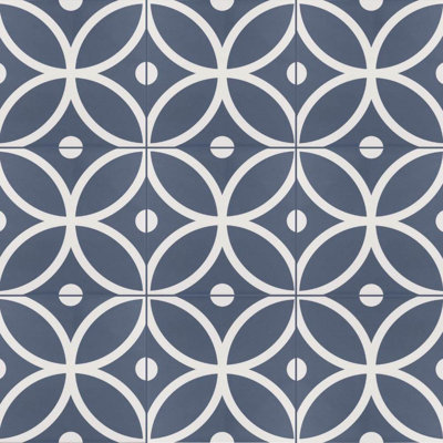 Circa 8" x 8" Geometric Porcelain Tile