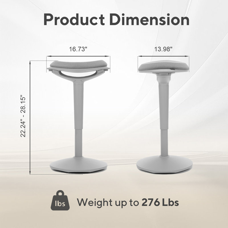Tabouret de bureau Nouhaus Poise, Gris