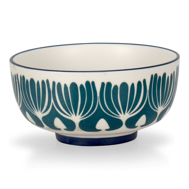 Green Petal Bowl 6"