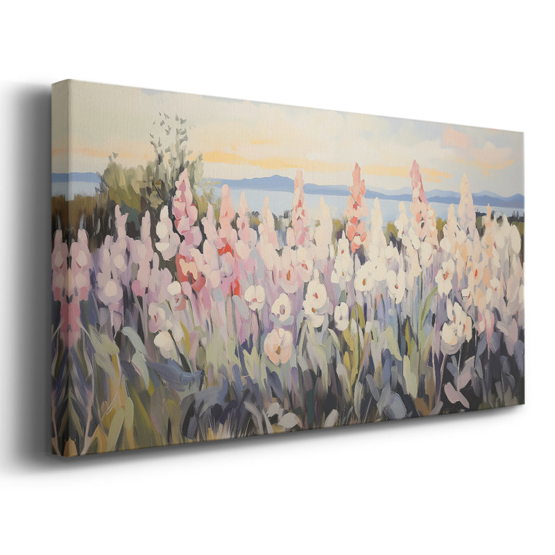 Botanical Series-CEC- Toile tendue avec châssis tendue, prête à être accrochée, H 21 po x l 41 po, Doré