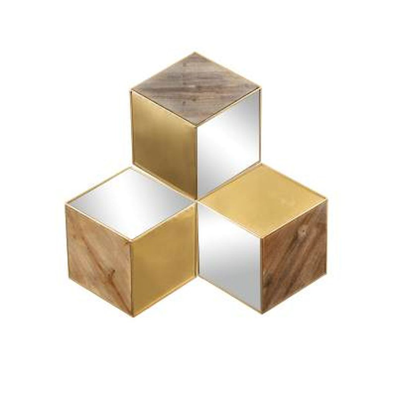 Sculpture murale cube Delucia