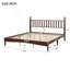 Lit plateforme très grand en bois avec tête de lit en forme de gourde, lit plateforme de style rétro avec support en lattes de bois-1606421002