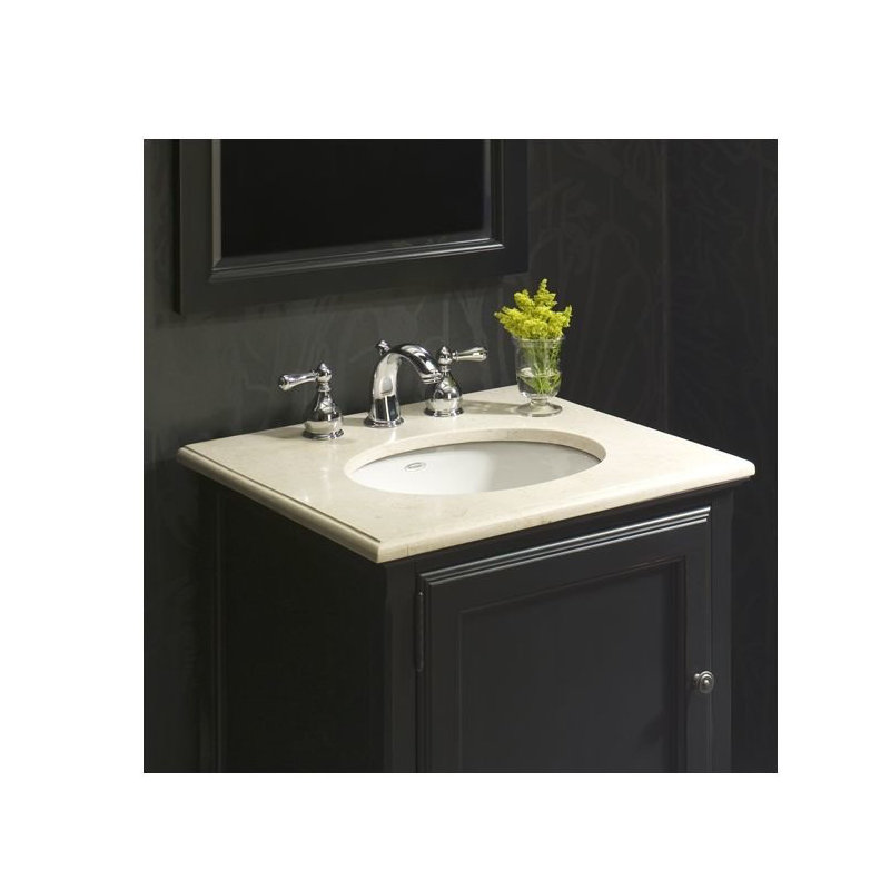 American Standard Ovalyn 17.375'' White Vitreous China Oval Bathroom Sink with Overflow