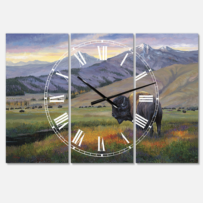 Horloge murale One Ton Warrior - 3 panneaux