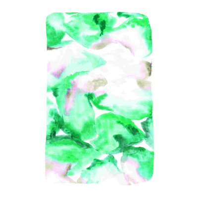 Emerald Rocks  Wrapped Canvas Painting