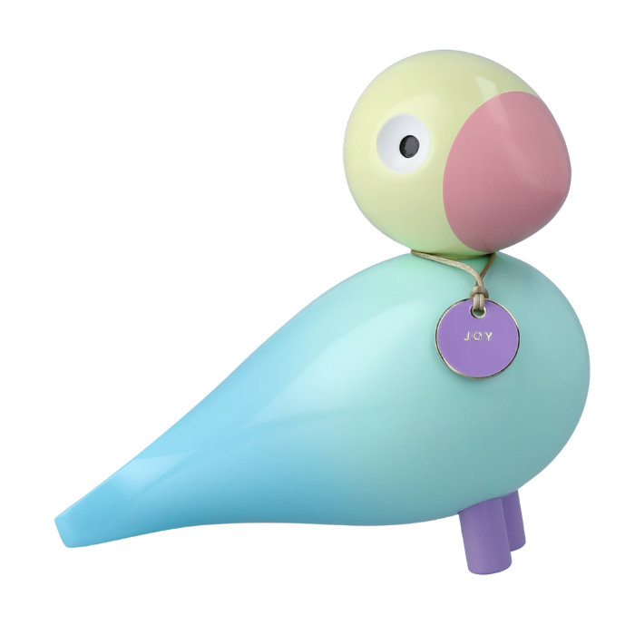 Figurine en bois Kay Bojesen Joy Story Bird, H 6,1 po, turquoise