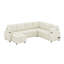 Canapé modulaire Canapé-lit polyvalent Canapé-lit en forme de U avec un grand espace de rangement, deux porte-gobelets et des ports de charge-136817845
