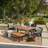 Pokorny 6 - Person Solid Wood Patio Dining Set Rectangular Table