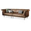 Canapé modulaire brun en cuir véritable-586562144-586562145