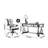 Classical style desk and chair set