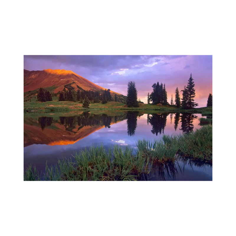 Mount Baldy At Sunset Reflected In Lake Along Paradise Divide, Colorado II by Tim Fitzharris - Gallery-Wrapped Canvas Giclée on Canvas