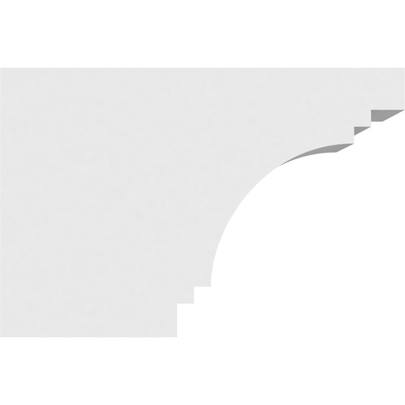 5"W x 8"H x 12"L Standard Pescadero Architectural Grade PVC Rafter Tail, 8"H x 5"W x 12"D