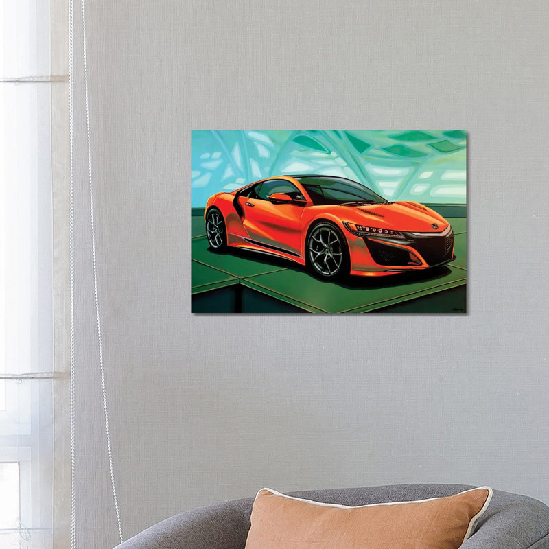 Honda Acura NSX 2016 by Paul Meijering - Wrapped Canvas Print