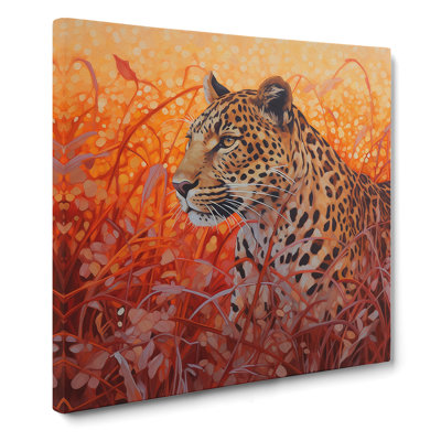 Leopard Color Field Painting - Wrapped Canvas