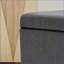 Rangement pour repose-pieds avec roulettes pour la maison Bureau | Gris clair | Bois