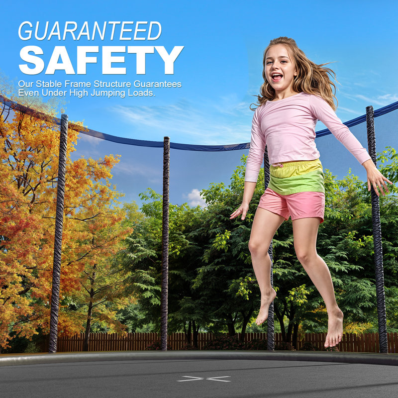 Maxway Furniture 195cm Hexagon Backyard Trampoline with Safety Enclosure
