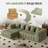 Boneless Modern Boneless Couch Cloud Modular Sectional Sofa with L Shaped Chaise, Upholstered Comfy Chenille Couch Bed, No Assembly Required-1718711624