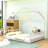 Metal Floor Bed Frame With Safety Guardrails-1338446566-1338446567