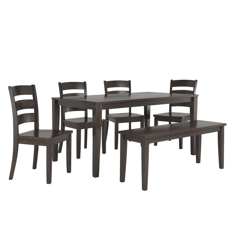 Ensemble repas 6 personnes Alexa-Mae, Noir antique