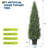 2 Pack Artificial Cedar Topiary Trees for Outdoor&Intdoor-137869299
