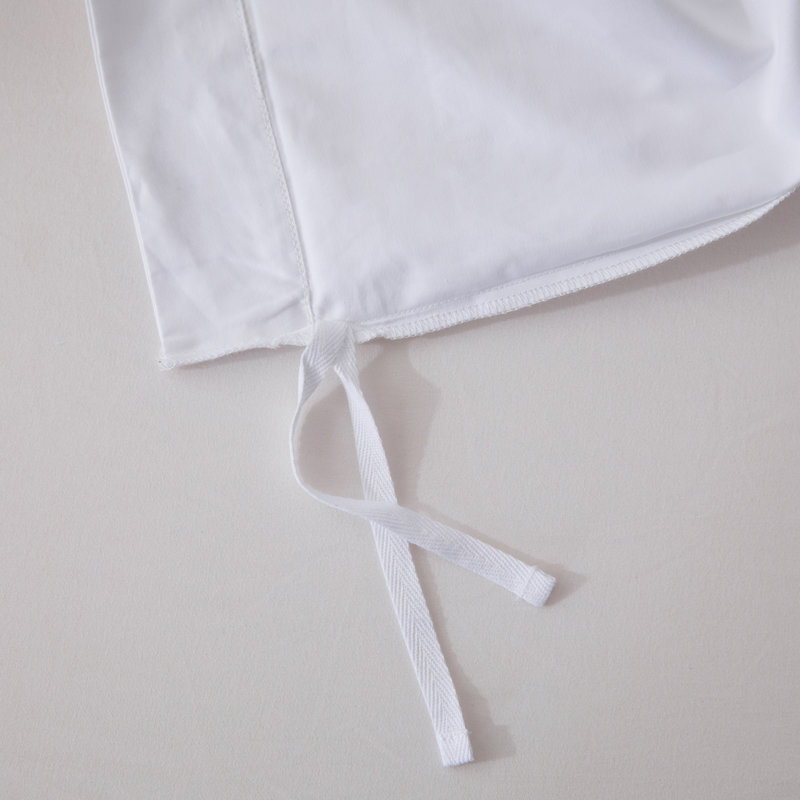 Ensemble de housse de couette en satin de coton 500 fils , Housse de couette pour grand lit et 2 taies décor, Emb marine