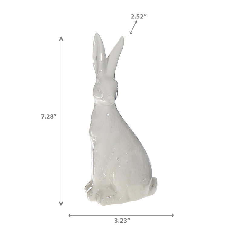 Lapin décoratif en céramique