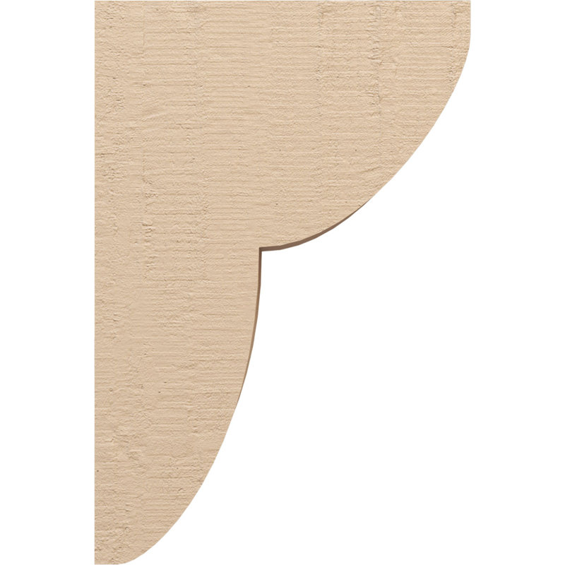 Corbeau en bois de cèdre brut Crestline 7 po x P 14 po x H 21 po, H 21 po x l 7 po x P 14 po