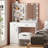 35.4'' Wide Vanity Set with Stool and Mirror-1635742420