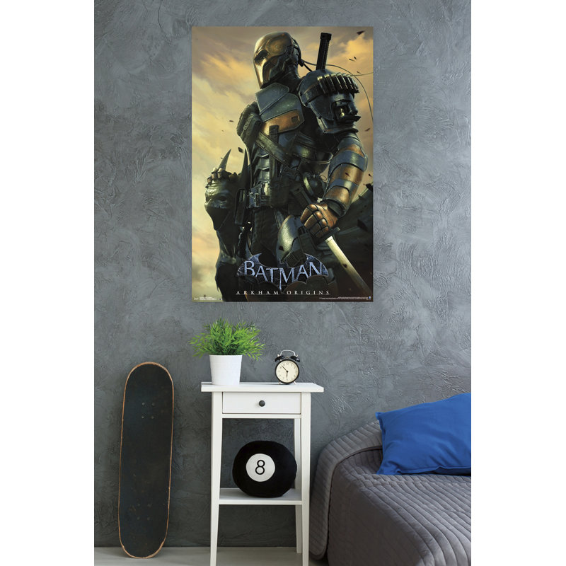 Arkham origines-impression sur papier deathstroke