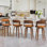 Tabouret de comptoir pivotant 26 po Carylon