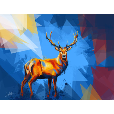 Cerf dans le désert par Flo Meylan