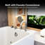 Baignoire de trempage autoportante en acrylique 67 po
